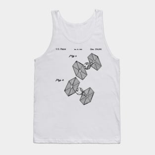 Tie Fighter Patent - Black Tank Top